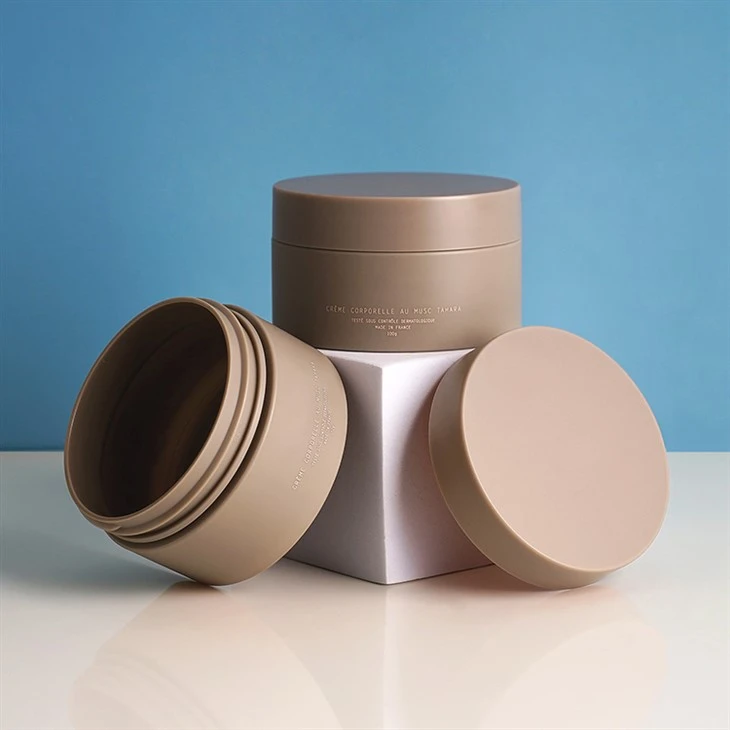 100ml Eco-friendly Customized Logo Plastic Cosmetic Skincare Container Plastic Body Scrub Container Jars