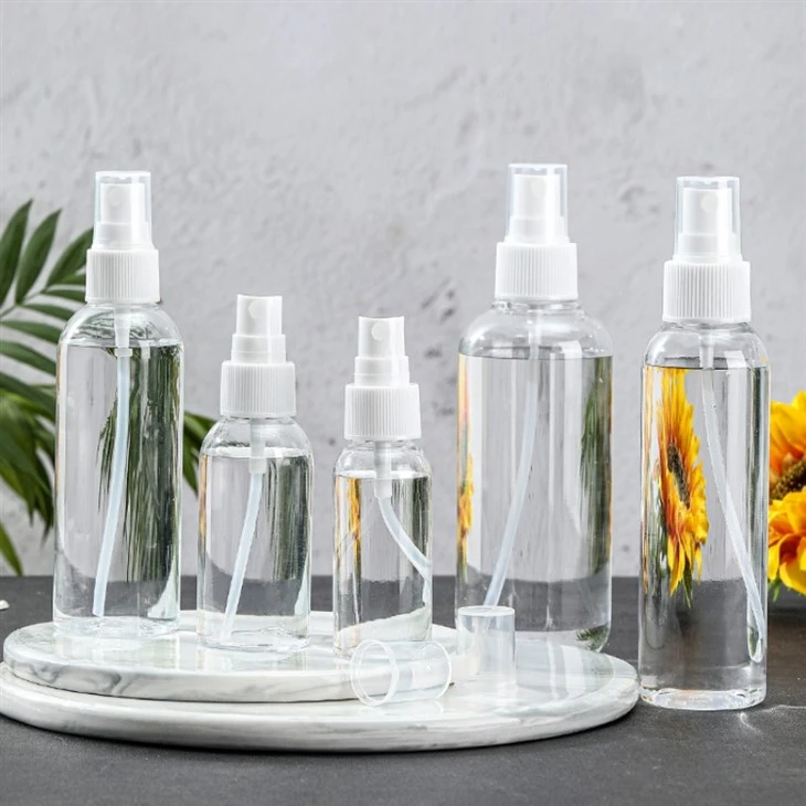 10ml 50ml 100ml 150ml Cosmetic Pet Fine Mist Spray Bottle
